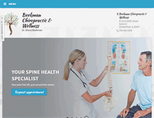 Tablet Screenshot of beekmanchiropractic.com